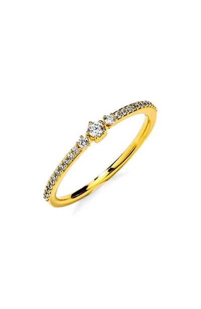 Shop Ajoa Cubic Zirconia Ring In Gold