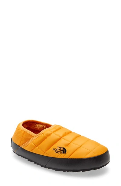 Shop The North Face Thermoball(tm) Traction Water Resistant Slipper In Summit Gold/ Tnf Black