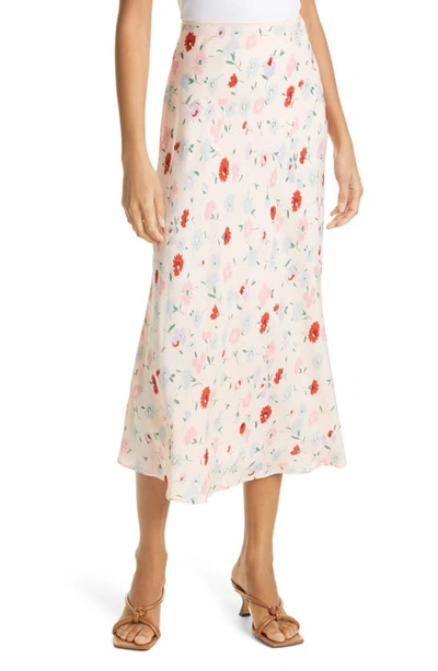 Shop Samsã¸e Samsã¸e Sams?e Sams?e Alsop Midi Skirt In Pink Garden