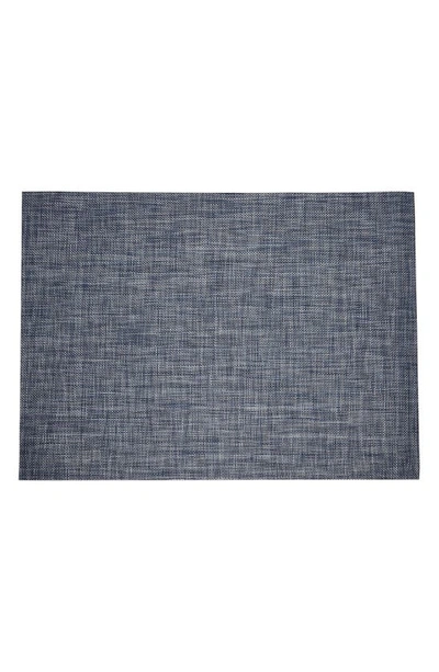 Shop Chilewich Basketweave Indoor/outdoor Floor Mat In Denim