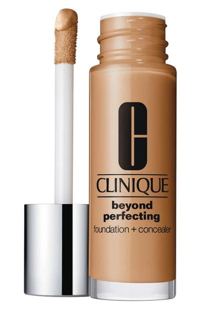 Shop Clinique Beyond Perfecting Foundation + Concealer In Cream Caramel