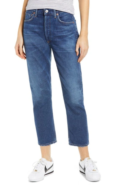 Shop Citizens Of Humanity Crop Straight Leg Jeans In Wish
