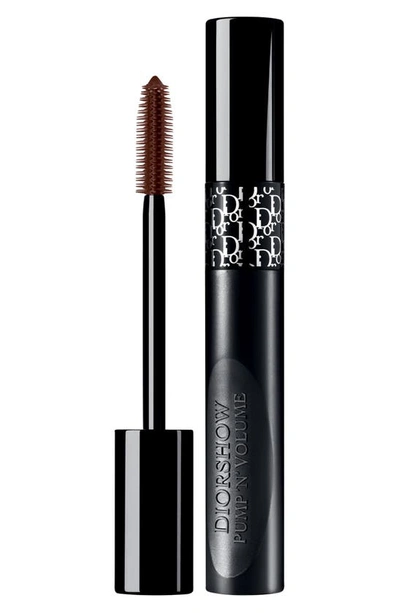 Shop Dior Show Pump N Volume Hd Mascara In 695 Brown Pump