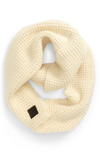 Shop Canada Goose Waffle Stitch Wool Infinity Scarf In Ivory