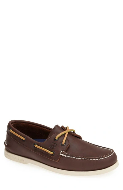 Shop Sperry Authentic Original Boat Shoe In Classic Brown