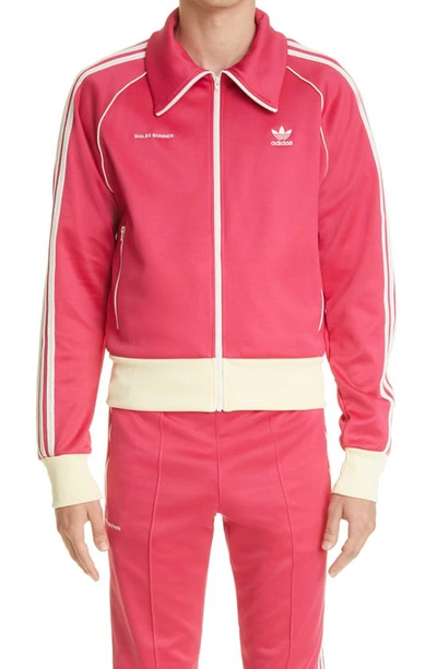 Shop Adidas X Wales Bonner Adidas Originals X Wales Bonner '70s Track Top In Super Blue A52a / Mist Sun