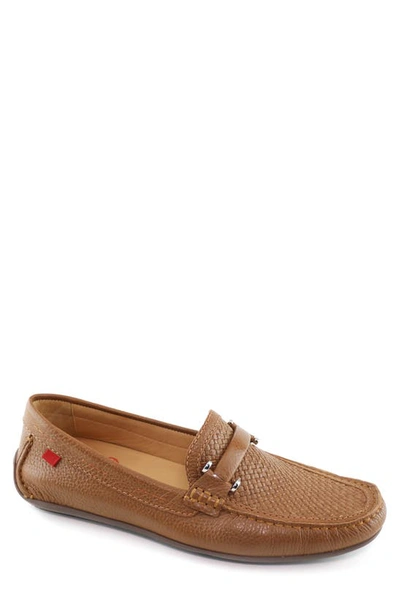 Shop Marc Joseph New York Bryant Park Driving Shoe In Cognac Grainy Weave