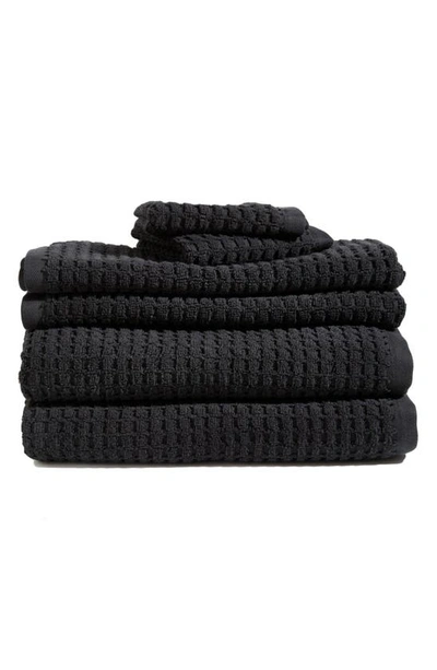 Dkny Quick Dry 6-Piece Towel Set - Black