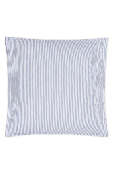 Matouk Matteo Quilted Euro Sham In Azure
