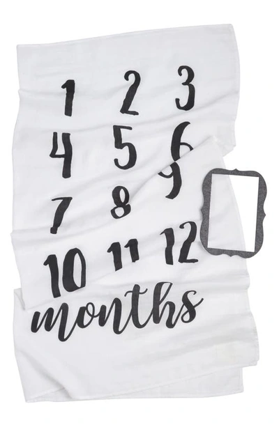 Shop Mud Pie Monthly Milestone Blanket & Frame Set In White