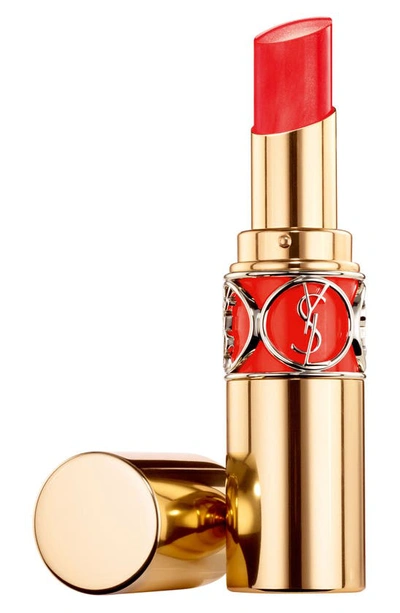 Shop Saint Laurent Rouge Volupté Shine Oil-in-stick Lipstick Balm In 82 Orange Crepe