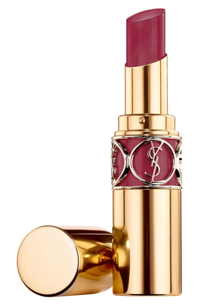 Shop Saint Laurent Rouge Volupté Shine Oil-in-stick Lipstick Balm In 90 Plum Tunique