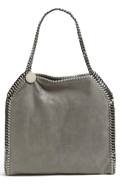 Shop Stella Mccartney Small Falabella Shaggy Deer Faux Leather Tote In Lt.grey
