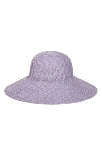 Shop Eric Javits 'hampton' Straw Sun Hat In Lilac