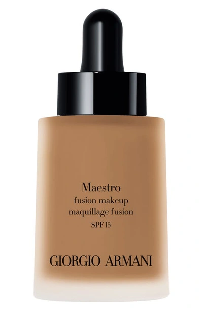 Shop Giorgio Armani Maestro Fusion Liquid Foundation With Broad Spectrum Spf 15, 1 oz In 06 - Medium/warm Undertone