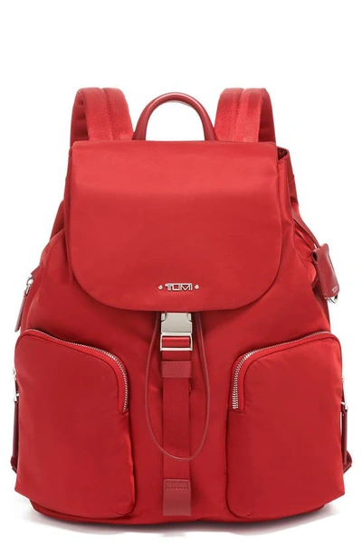 Shop Tumi Rivas Nylon Backpack In Crimson