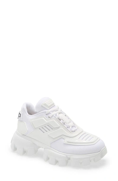 Shop Prada Cloudbust Thunder Lug Platform Sneaker In White