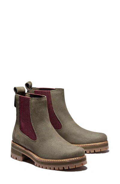 Timberland Women's Courmayeur Valley Lug Sole Chelsea Boot Women's Shoes In  Olive Nubuck | ModeSens