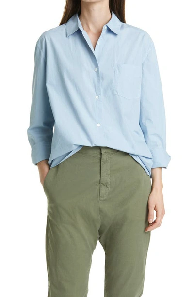 Shop Nili Lotan Kristen Button-up Shirt In Cambridge Blue