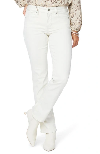 Shop Nydj Marilyn Straight Leg Stretch Jeans In Vanilla