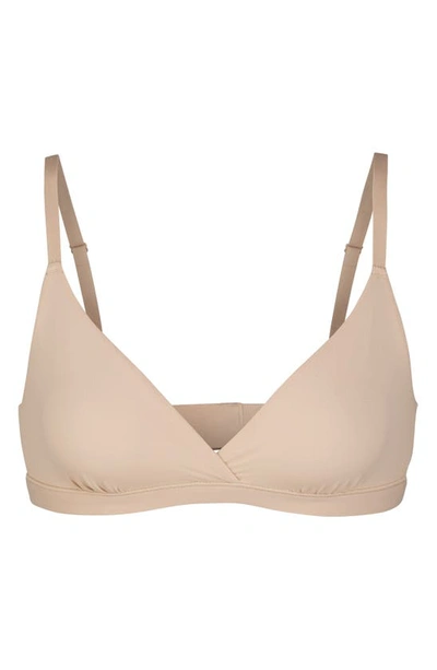 Shop Skims Fits Everybody Crossover Bralette In Mica
