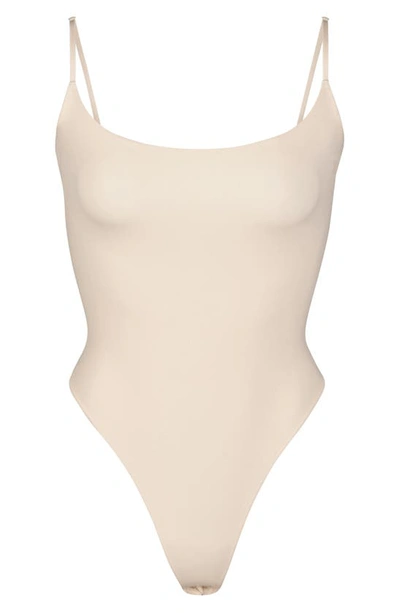 Shop Skims Fits Everybody Camisole Thong Bodysuit In Sand