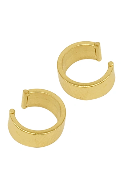 Shop Adornia 14k Yellow Gold Vermeil Stainless Steel Cuff Earring