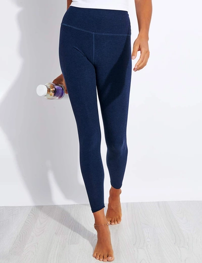 Shop Beyond Yoga Spacedye Caught In The Midi High Waisted Legging In Navy