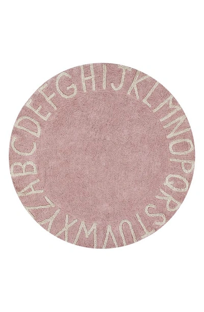 Lorena Canals A To Z Rug In Round Vintage Nude