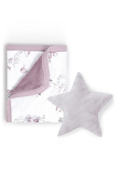 Shop Oilo Bella Cuddle Blanket & Star Dream Pillow Set In Lavender