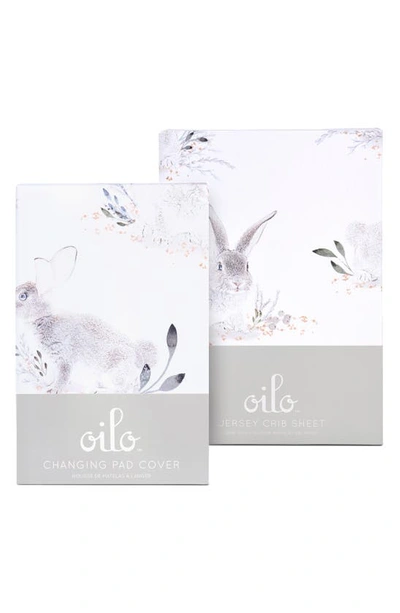 Shop Oilo Cottontail Changing Pad Cover & Fitted Crib Sheet Set In Stone