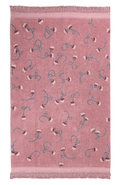 Shop Lorena Canals English Garden Washable Recycled Cotton Blend Rug In Ash Rose