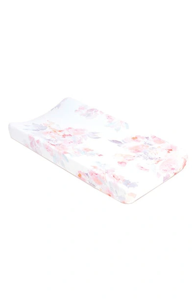 Shop Oilo Jersey Changing Pad Cover In Prim Blush