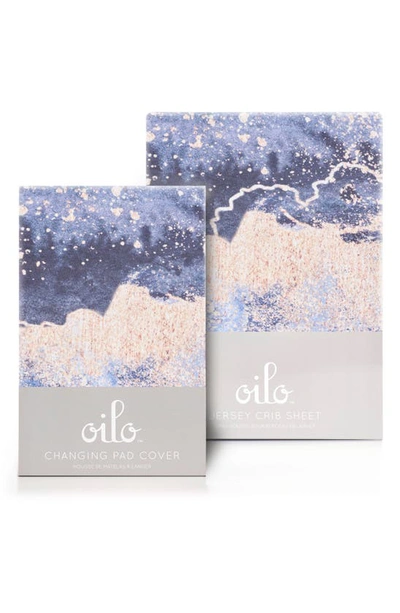 Shop Oilo Changing Pad Cover & Fitted Crib Sheet Set In Midnight Sky