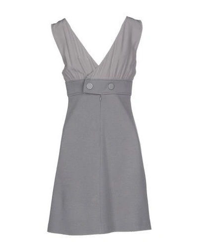 Shop M Missoni Short Dresses In Grey