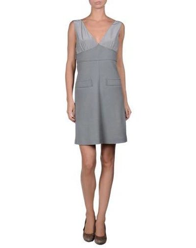 Shop M Missoni Short Dresses In Grey