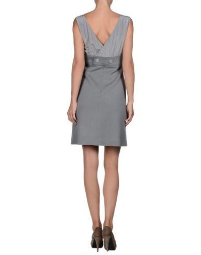 Shop M Missoni Short Dresses In Grey