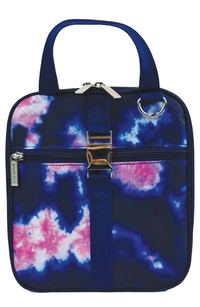 Shop Iscream Tie Dye Lunch Tote In Blue