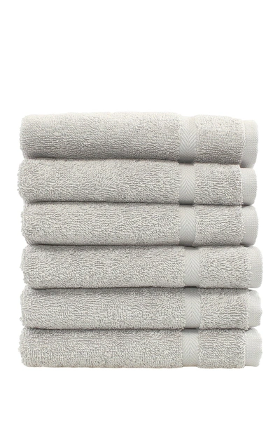Linum Home Denzi Washcloths In Grey