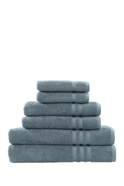 Linum Home Denzi 6-piece Towel Set In Denzi Blue