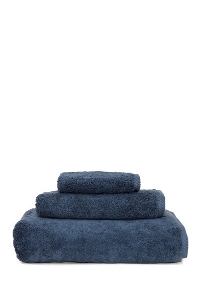 Shop Linum Home Midnight Blue Soft Twist 3-piece Towel Set