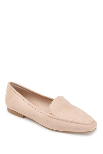 Journee Collection Collection Women's Tullie Loafer Wide Width Flat In Beige