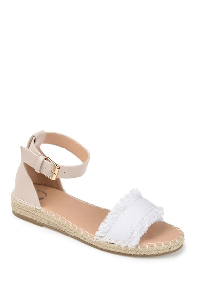 Journee Collection Journee Tristeeen Ankle Strap Espadrille Sandal In White