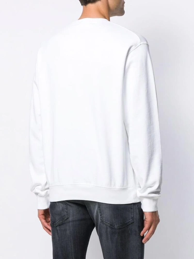 Shop Dsquared2 Rainbow Logo Sweatshirt In White