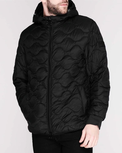 Shop Barbour Acoustic Quilted Jacket In Black