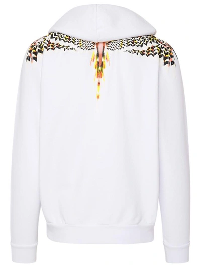 Shop Marcelo Burlon County Of Milan White Grizzly Wings Sweatshirt