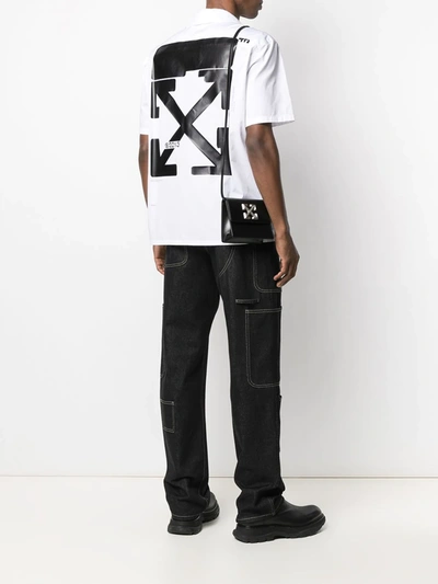 Shop Off-white Off White Arrows-print Cotton Shirt In Blu