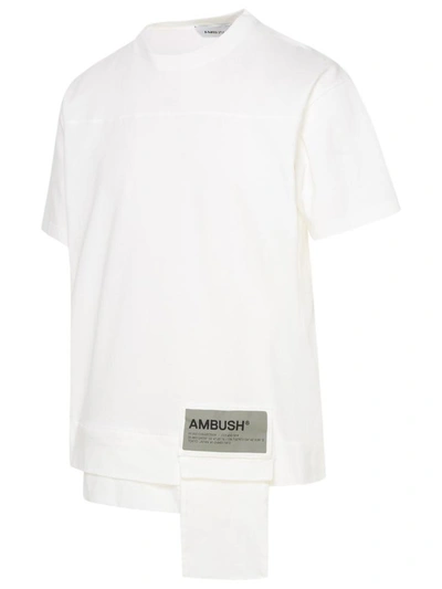 Shop Ambush White Waist Pocket T-shirt