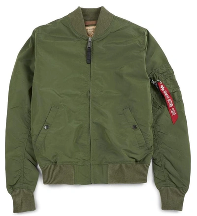 Shop Alpha Industries Ma-1 Tt Bomber Jacket In Green