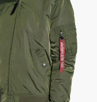 Shop Alpha Industries Ma-1 Tt Bomber Jacket In Green